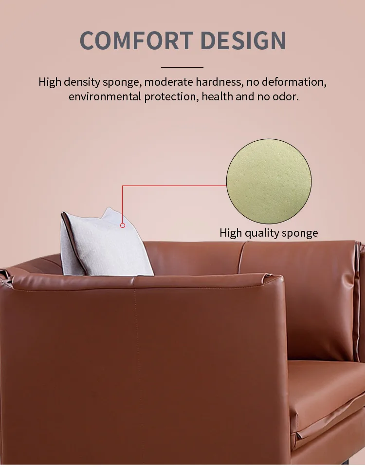 Pengpai Popular Leather Fabric 5 Seater Sofa Set Designs Modern