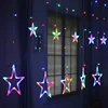 LED Window Curtain String Light 8 Modes Setting 10M 100 LEDs Fairy Icicle Light String for Indoor Outdoor Party Wall Decoration