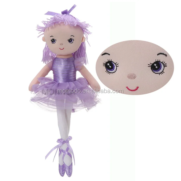 Wholesale Baby Toy Plush Rag Doll 40cm Custom Soft Ballerina Rag Doll