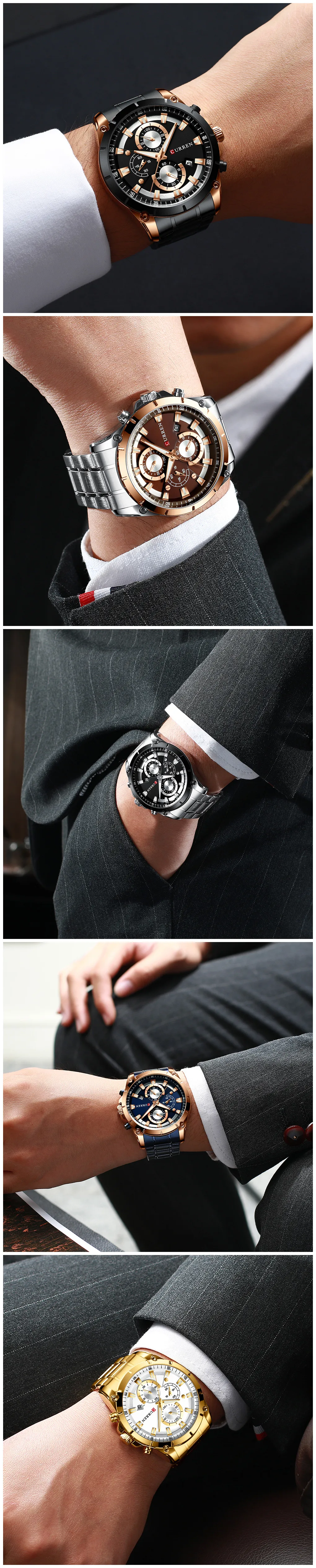 curren watches men luxury