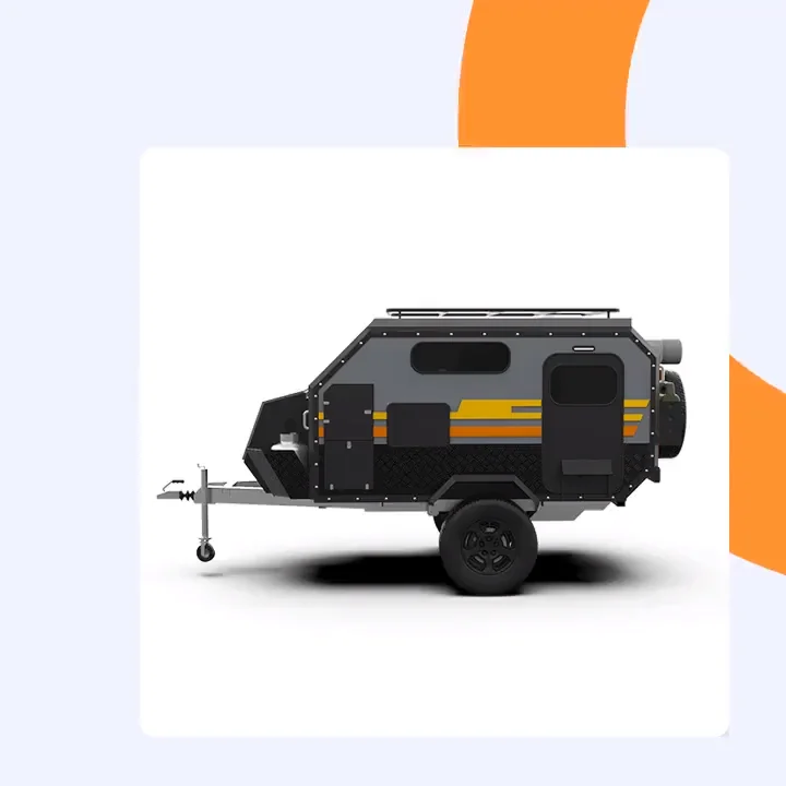 2020 Offroad Black Leaf Spring Pop Up Off Road Compact Camper Trailers