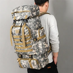 80L large capacity army backpack military Outdoor Sports Climbing Bag tactical Waterproof Molle Camo Tactical Backpack