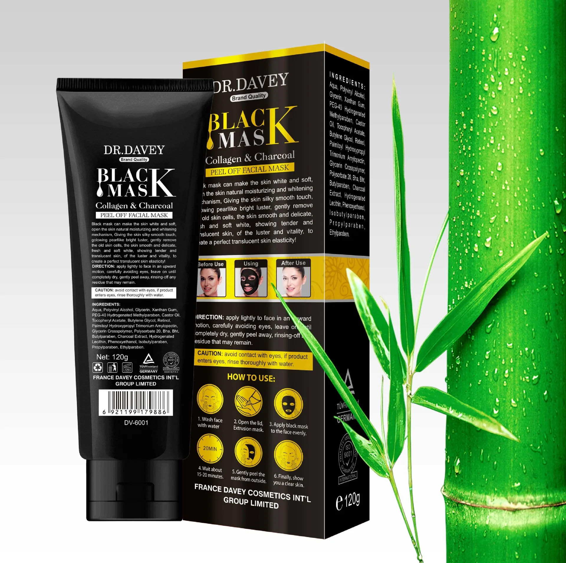 hot selling black peel off mask 120g charcoal black mask blackhead remover nose mask pore cleaner