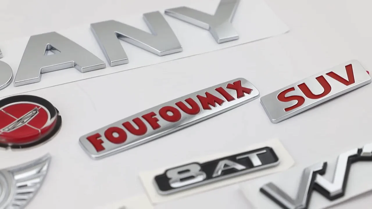 Custom Self Adhesive Abs Plastic Car 3d Chrome Letter And & Numbers