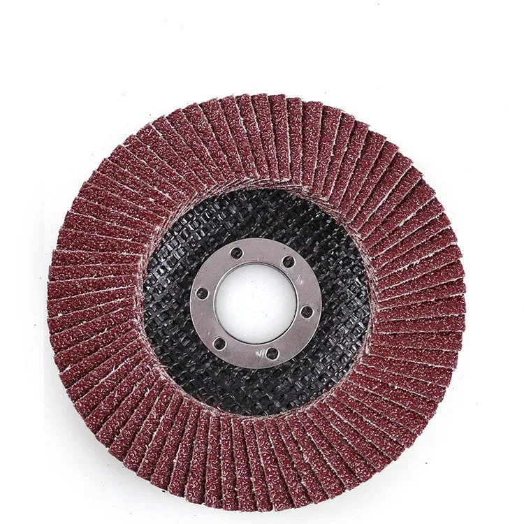 Abrasive flap discs 4.5 inch fiberglass backing aluminum oxide grinding flap disc