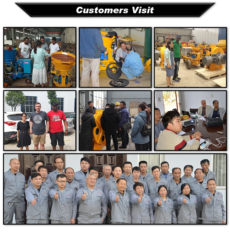refractory spraying gunite customer visit