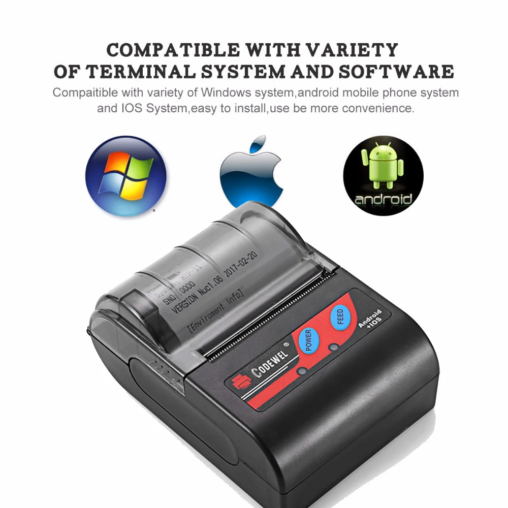 High Quality Android Thermal Bluetooth 58mm Receipt Printer