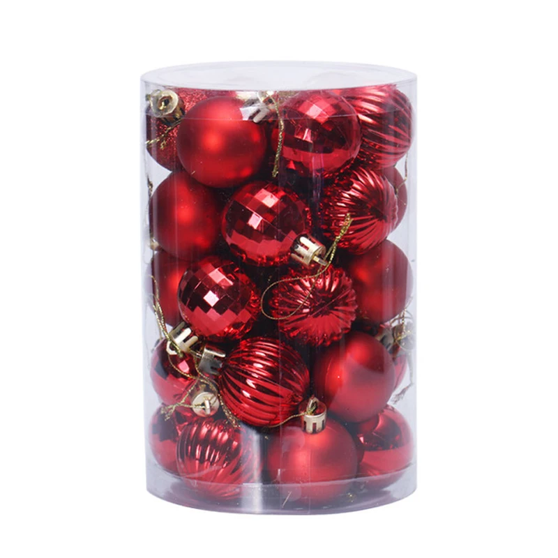 Topsthink Christmas Ball Ornaments,Shatterproof White Plastic Christmas