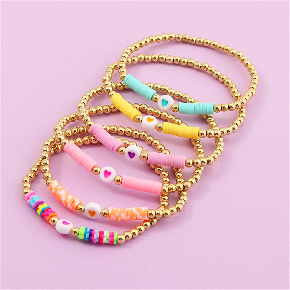 Rainbow Beaded Stretchy Bracelet. Boho, Friendship, unisex,Slim.Handmade : 