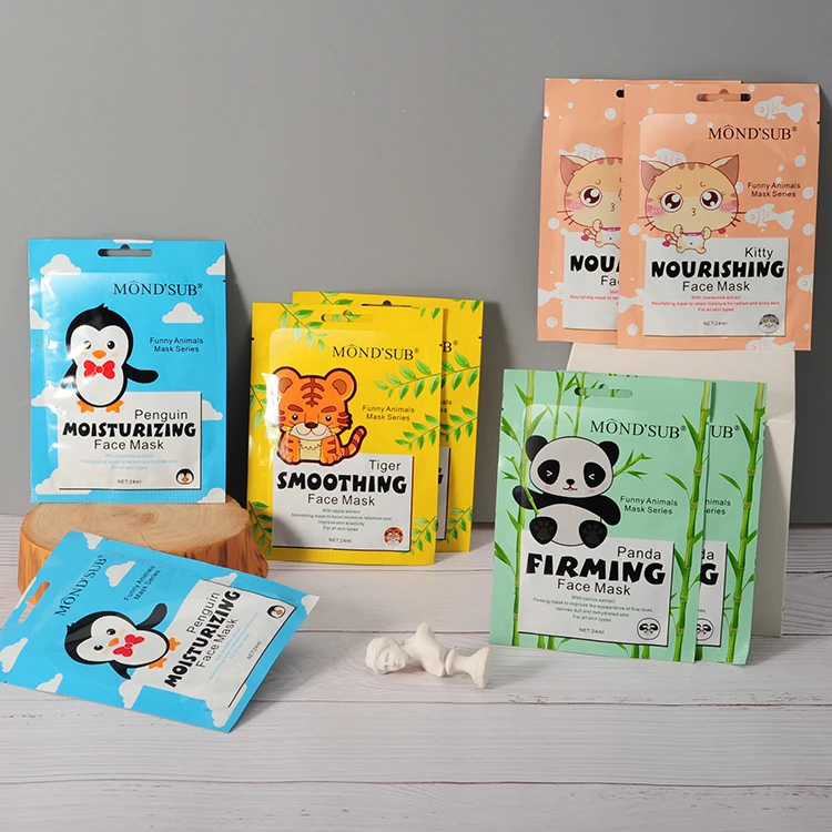 Cosmetic Moisture Moisturizer Masque De Visage Animal Facemask Sheet