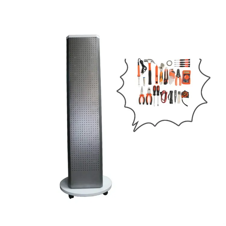 New Pegboard Floor Display Stand Custom Pegboard Display With Hooks