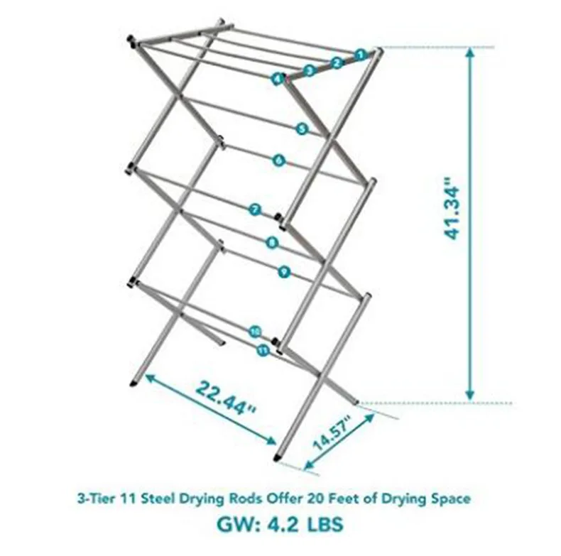 Stainless Steel Clothes Drying Rack Laundry Drying Racks Cloth Drying