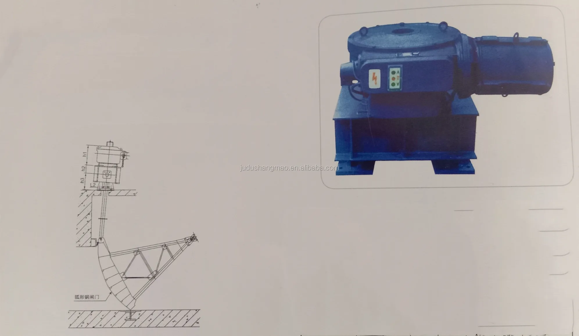 Electric Or Manual Screw Sluice Gate Hoist For Dams And Spillway Gate