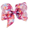 A53 Children Baby kids Rainbow Hair Accessories girls Geometry Hairpin Bow hair clip