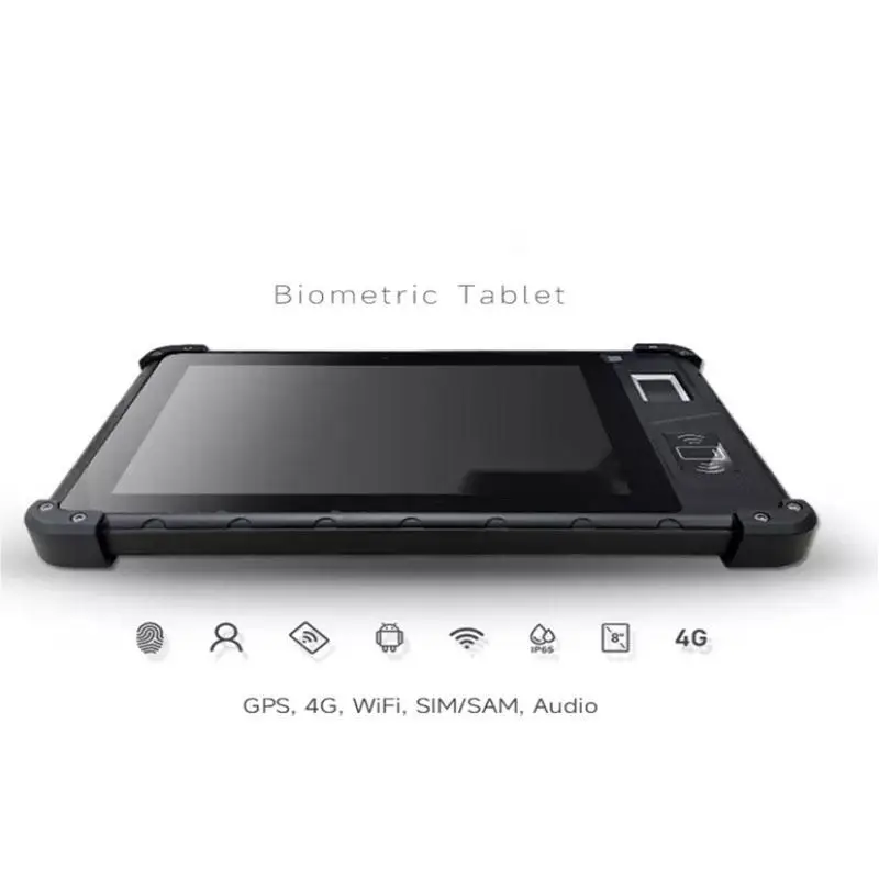 LRT08 NFC Card Reader Rugged with Fingerprint 8 Inch Android Scanner