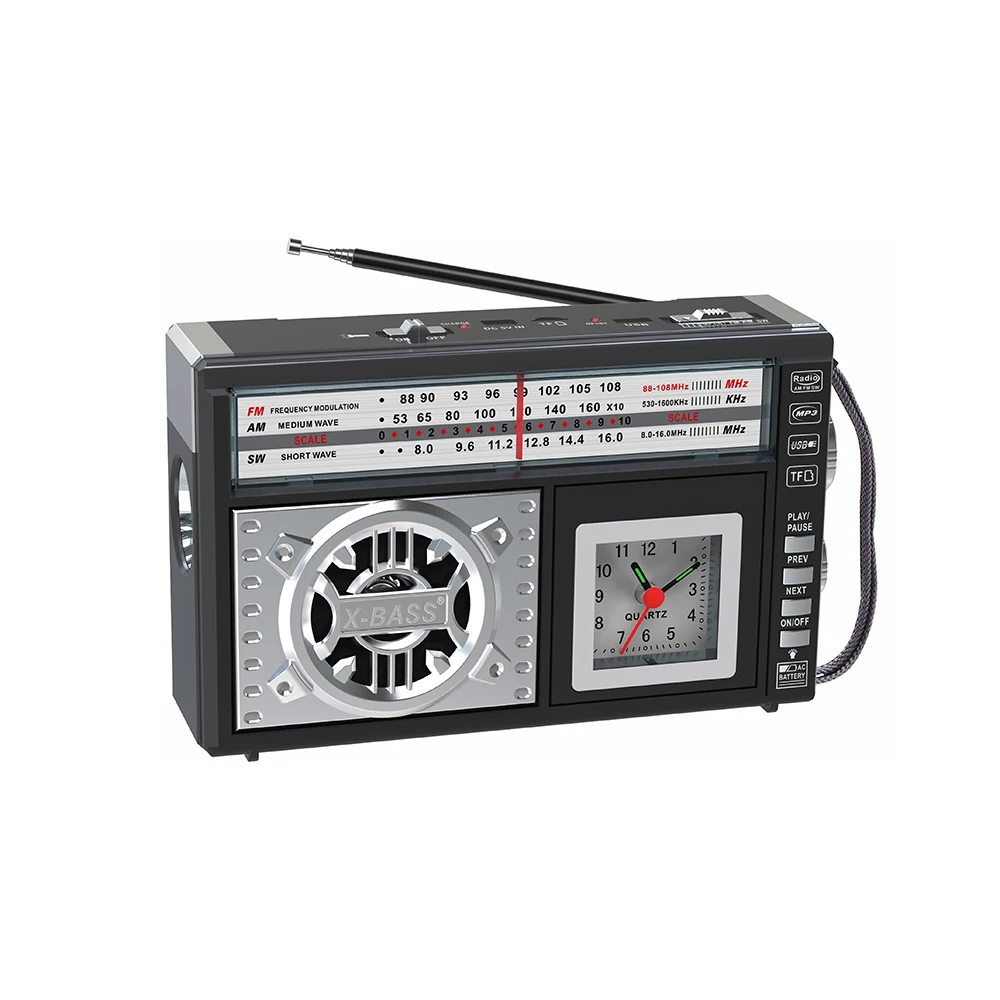 Hs2619 Direct Selling Emergency Radio Antique Shortwave Portable Radio Transmitter Rechargeable
