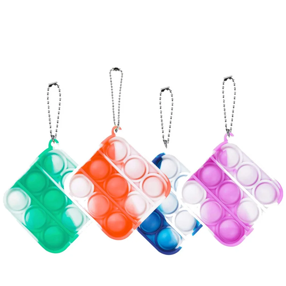 Mini Square Pop On Simple Dimple Keychain Push Pops Bubble Popper ...