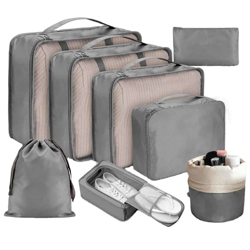Oem Hot Selling 8 Set Travel Luggage Packing Suitcase Organizers ...