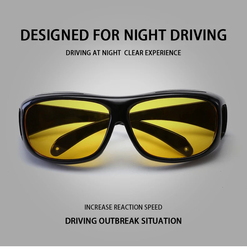 2019 Hot Night Vision Goggles Dust-Proof Riding Glasses Multi-Function Mirror Driving Anti-Glare Windproof Sunglasses