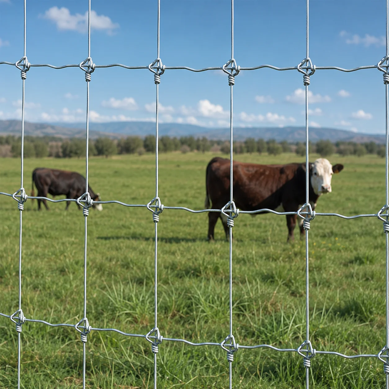 Hinge Joint Fence for Cattle