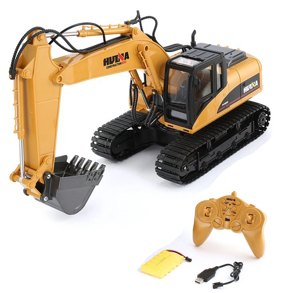 HUINA 1550 RC Excavator - Alloy Construction Vehicle Model