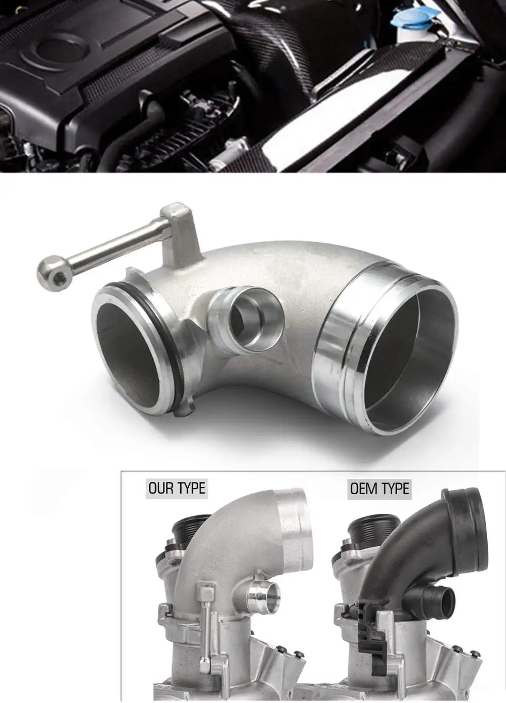 Epman Intake Turbo Inlet Elbow Tube Performance Turbocharger Intake Hose For Vw Golf Mk7 Gti R