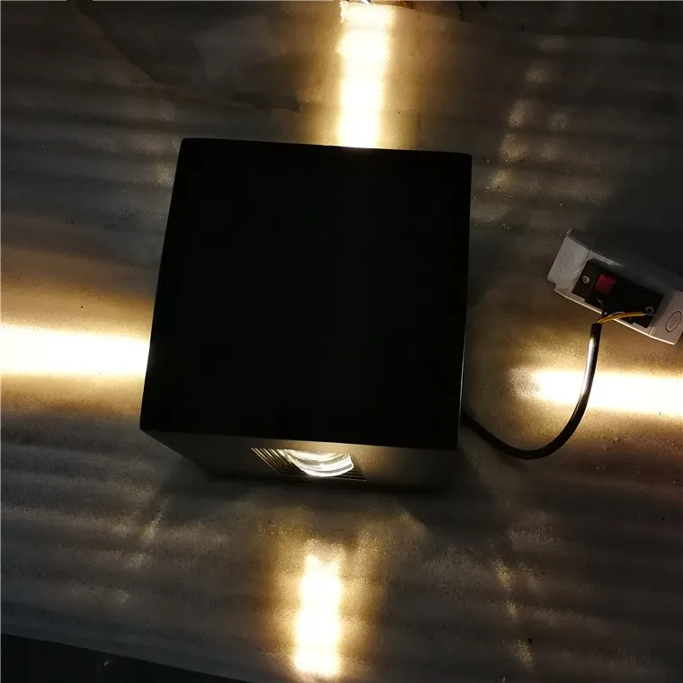 High quality black led wall lamps simple 10W garden corridor wall lights