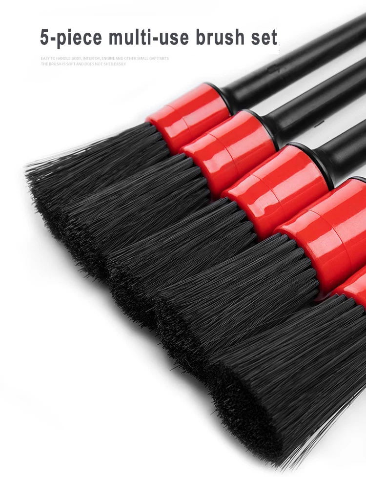 Multipurpose high quality auto small hand detail cleaning brush set
