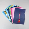 custom a4 book report l shape plastic file folder