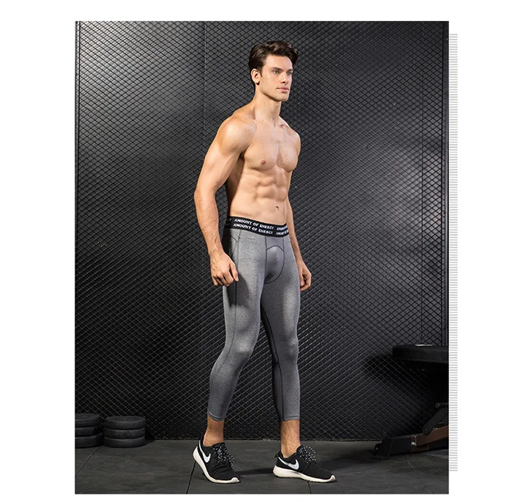 Men's Compression 3/4 Pants Running Baselayer