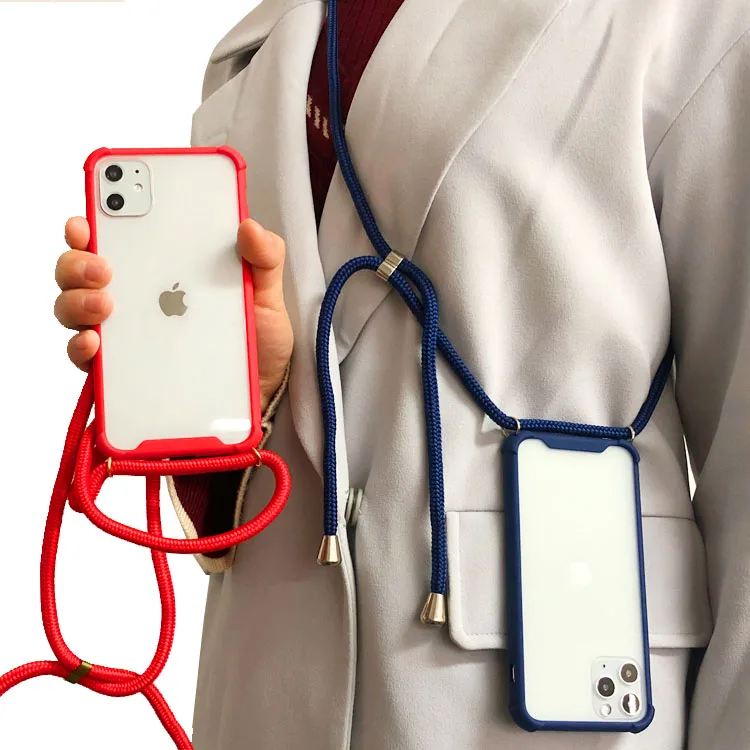 Hanging Mobile Cover Smart Phone Cell Phone Case With Lanyard Neck
