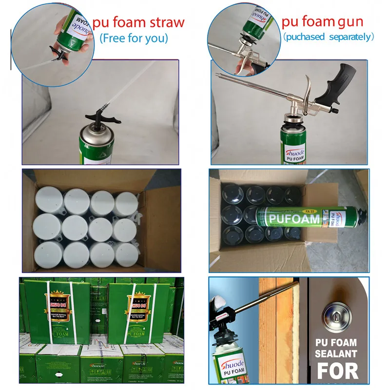 Low Temperature Pu Foam Adhesive Wall Expandable Caulk Pu Foam Sealant