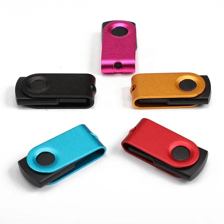 Customized Logo Thin Swivel Usb Flash Drive 2.0 3.0 Metal Usb Pendrive 2GB,4GB,8GB,16GB,32GB Memory Stick Disk Thumbdrive - ANKUX.COM
