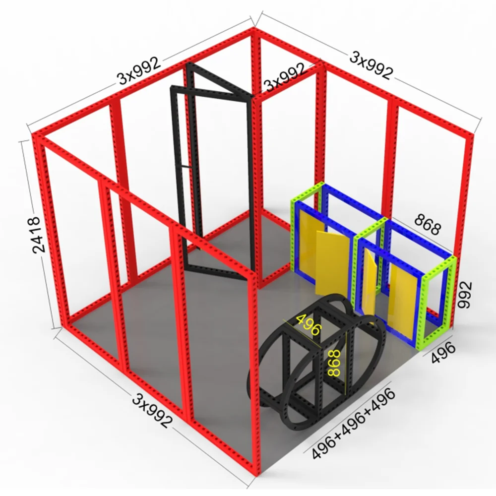 Custom 3x3 Expo Mall Booth Backdrop Stand Exhibition Booth For Trade
