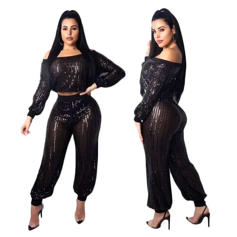 sequin tracksuit set