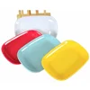 8 Inch Degradable Lightweight Rectangle Dinner Plates Plastic Colorful Melamine Plate Table Ware