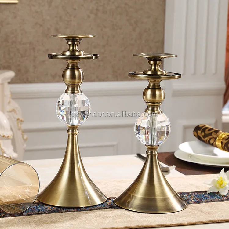 Wonder High Quality Beautiful Electroplated Candlestick Longstemmed