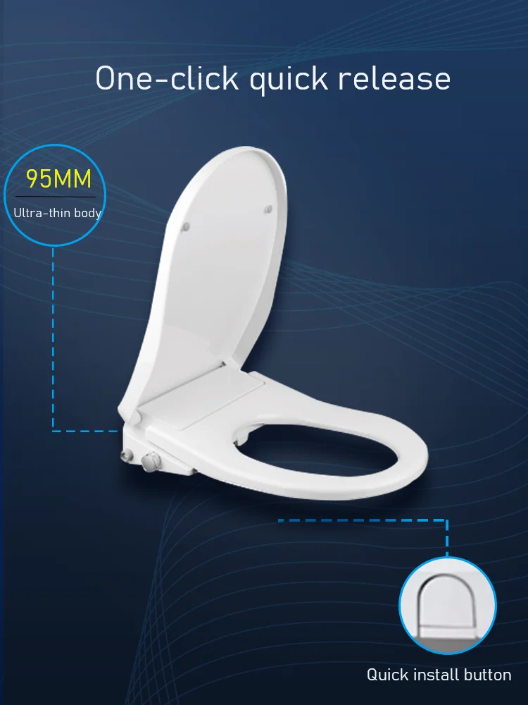 Small Bathroom Toilet Heated Toilet Seat Battery Operated Auto Wash