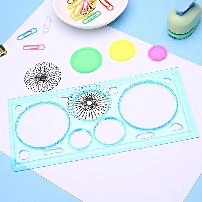 Runrain Spirograph Ruler Design Spiral Drawing Kids Art Craft DIY Stencil Education Toys 