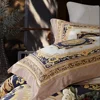 European and American printed cotton luxury mirror oriental beauty 4pcs bedding set