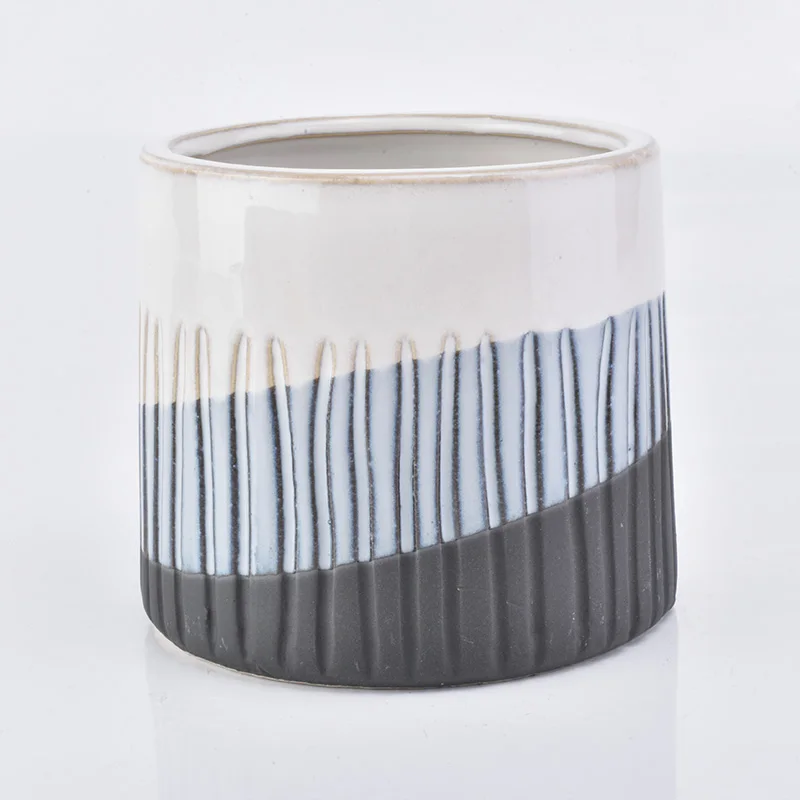 500ml Multi Colors Ceramic Utensil Stoneware Candle Holders Home Decoration