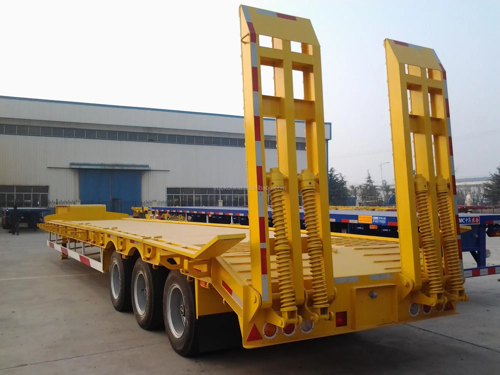 low bed semi trailer
