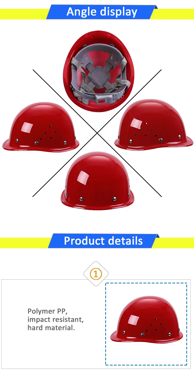 All colors custom colors safety helmet for anti shock and construction workers