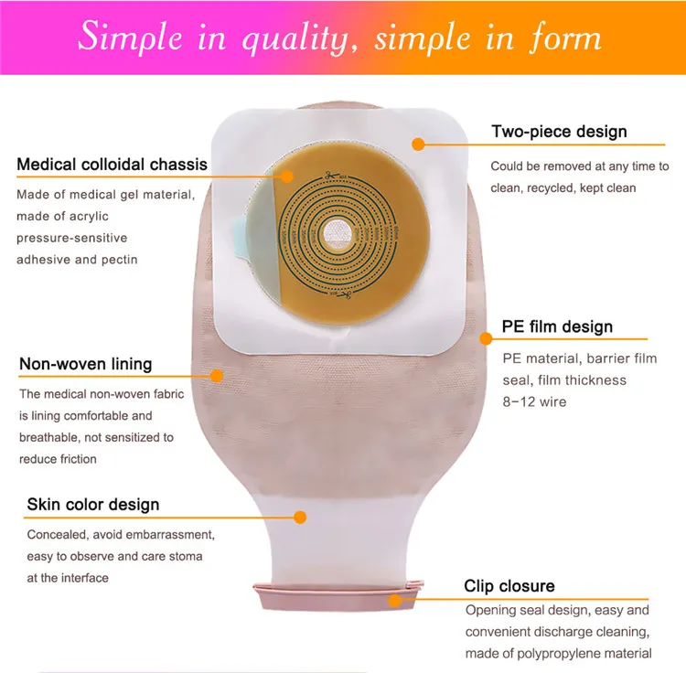 Alta Calidad Desechable/sistema De Dos Hollister Bolsa De Colostomía