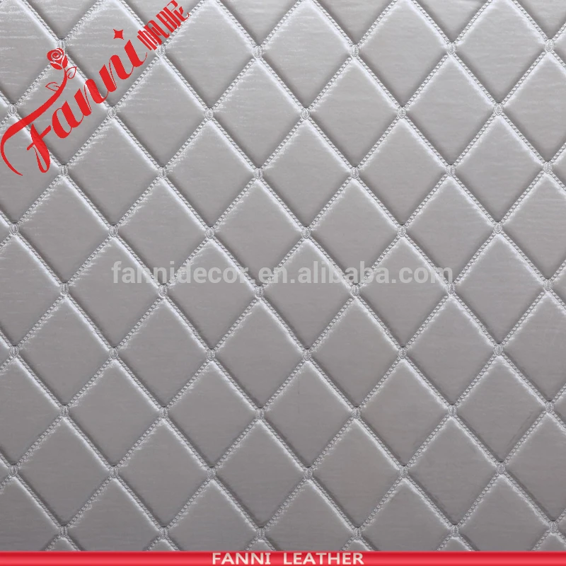 Wholesale Embroidery Pattern Sofa PVC Synthetic Leather Roll Stock Lot For Car Seat