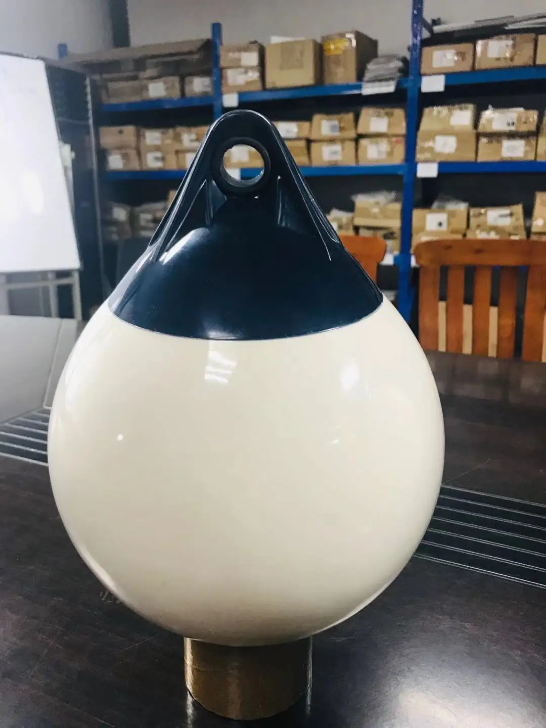 Uv Resistance Dock Bumper Ball Inflatable Pvc Yellow Mooring Buoys