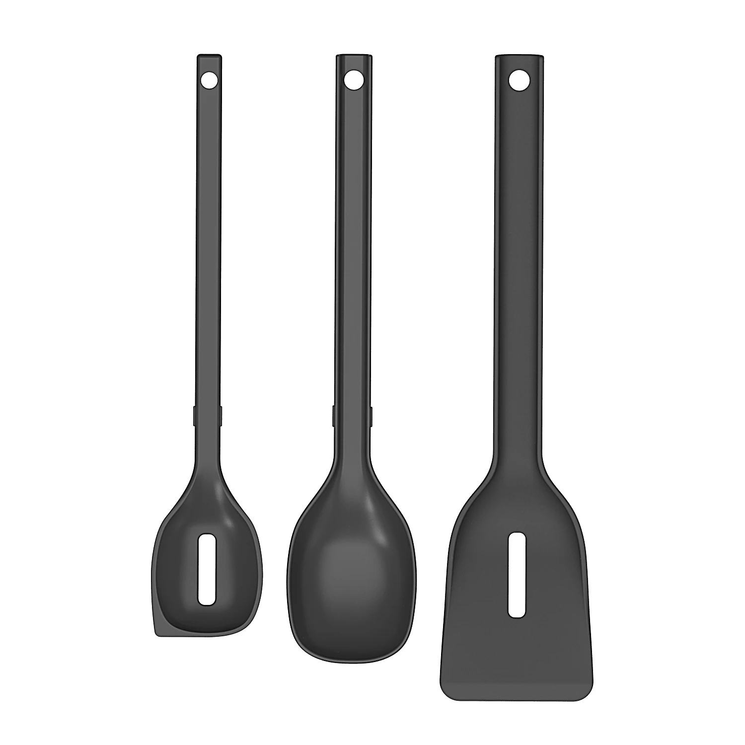 3 Pcs Professional Kitchen Mixing Cooking Tools Black Nylon Kitchen