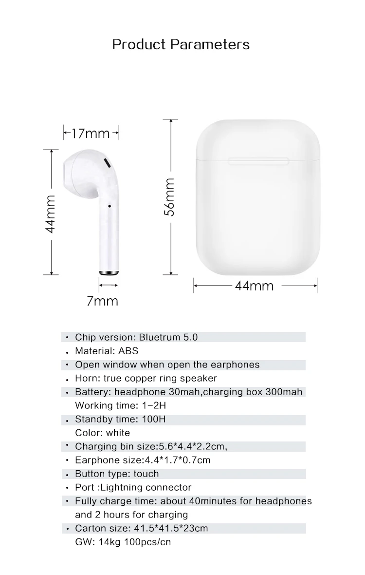 Freeshipping tws i11 bluetooth earbuds air poddings mini earphone auto pair touch control headphone with charging box - ANKUX.COM