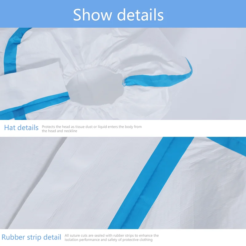 FDA CE Sterile Non woven Surgical Hospital Isolation Overall Disposable Medical Protective Clothing