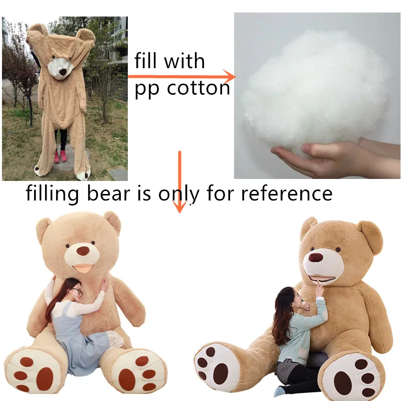 Dropshipping Unstuffed Toys Large Teddy America Giant Teddy Bear Coat